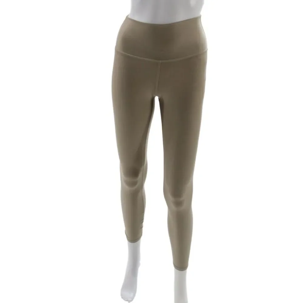 Alo Womens Ankle Leggings Beige Polyester Sports Size 2XS
